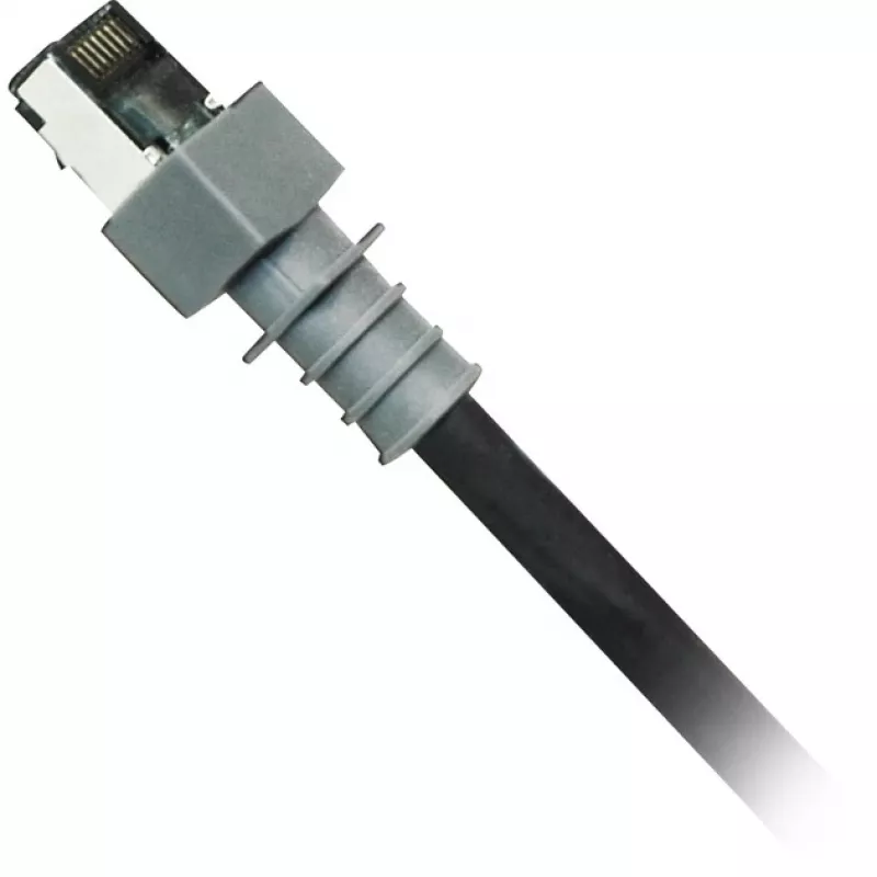 Tinklo kabelis PatchSee PCI6-DPF/100 RJ-45 Cat6a 30 m Juodas