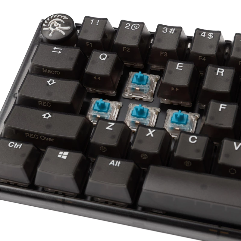 Ducky One 3 Aura Mini MX Blue US klaviatūra žaidimams USB QWERTY US International juoda