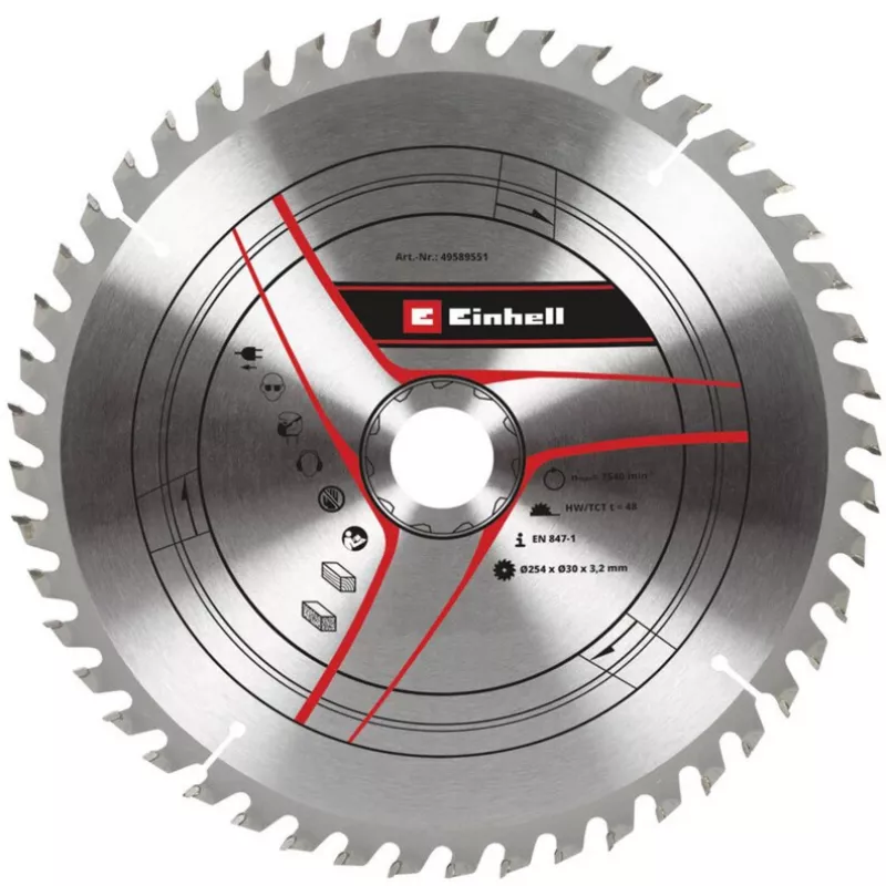 KWB diskinis pjūklo diskas TCT Ø 254 x 30 mm, 3,2 mm, 48 dantys