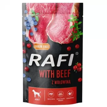 DOLINA NOTECI Rafi su jautiena - drėgnas šunų maistas - 500g