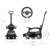 Stumiamas vaikiškas automobiliukas milly mally Mercedes C-Class juodas, modelis 6107