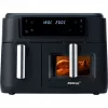 Dual Air Fryer HF 9500 DUO (juoda, 2.400 W, 2 krepšiai 6 l + 3,5 l)