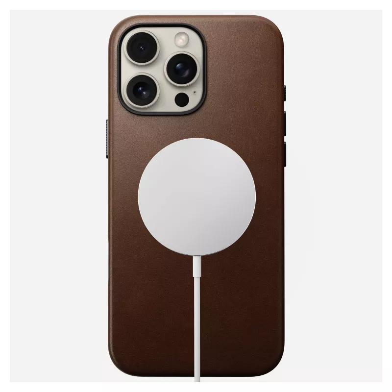 Mobiliojo telefono dėklas Nomad NM01389385, skirtas iPhone 16 Pro Max, 17,5 cm (6,9 colio), rudas, aliuminis / PC / mikropluoštas / oda
