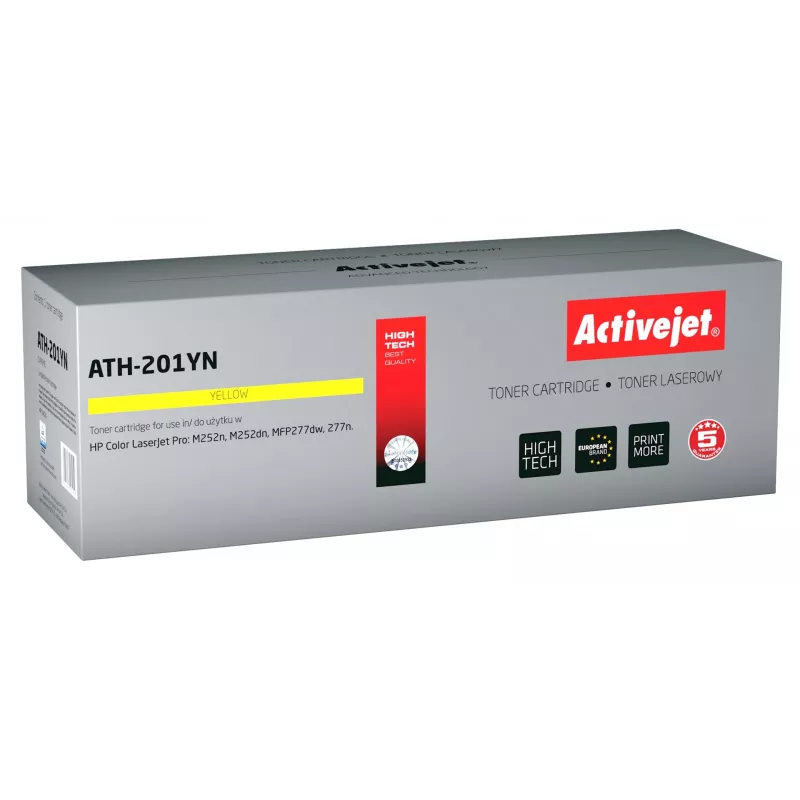 Activejet ATH-201YN dažiklis HP spausdintuvui HP 201A CF402A CRG045 pakaitalas; Supreme; 1400 puslapių; geltonas