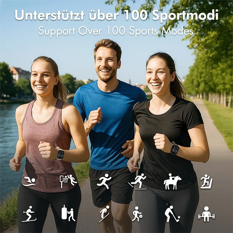 Išmanusis laikrodis LCD, BT5.2 IP68, rožinis