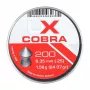 Gun pellet UMAREX Pointed Ribbed Shot Cobra 6.35 mm, 1.56 g, sidabrinis, 200 vnt.