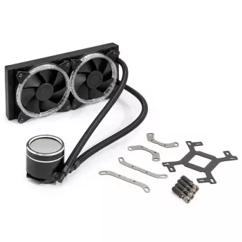 All-in-one liquid cooler BitsPower Cyclops 240 — Juoda/Sidabrinė, 240 mm radiator
