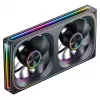 Jonsbo ZA-240 Infinity Mirror ARGB 240mm PWM skysčio aušintuvo radiatorius su ARGB ventiliatoriais