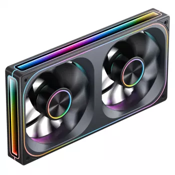 Jonsbo ZA-240 Infinity Mirror ARGB 240mm PWM skysčio aušintuvo radiatorius su ARGB ventiliatoriais
