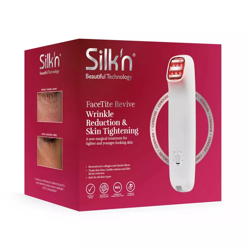 silk'n FaceTite prietaisas FTC1PE1001 odos atjauninimo technologija – profesionalus veido odos stangrinimas ir kontūravimas