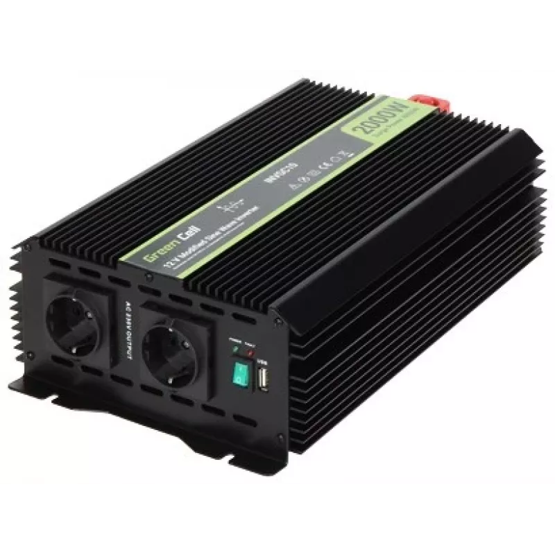 Inverteris Green Cell INVGC10 12V į 230V 2000W modifikuota sinusinė banga