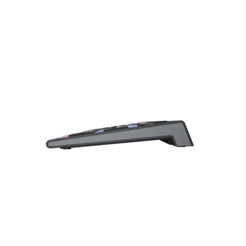 Klaviatūra Logickeyboard LKB-FLS-A2PC-DE universali USB QWERTZ vokiška juoda