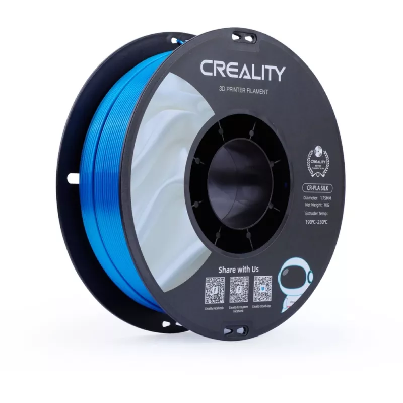 3D spausdinimo medžiaga Creality 3D 3301120006 Silk Blue 1 kg 1.75 mm