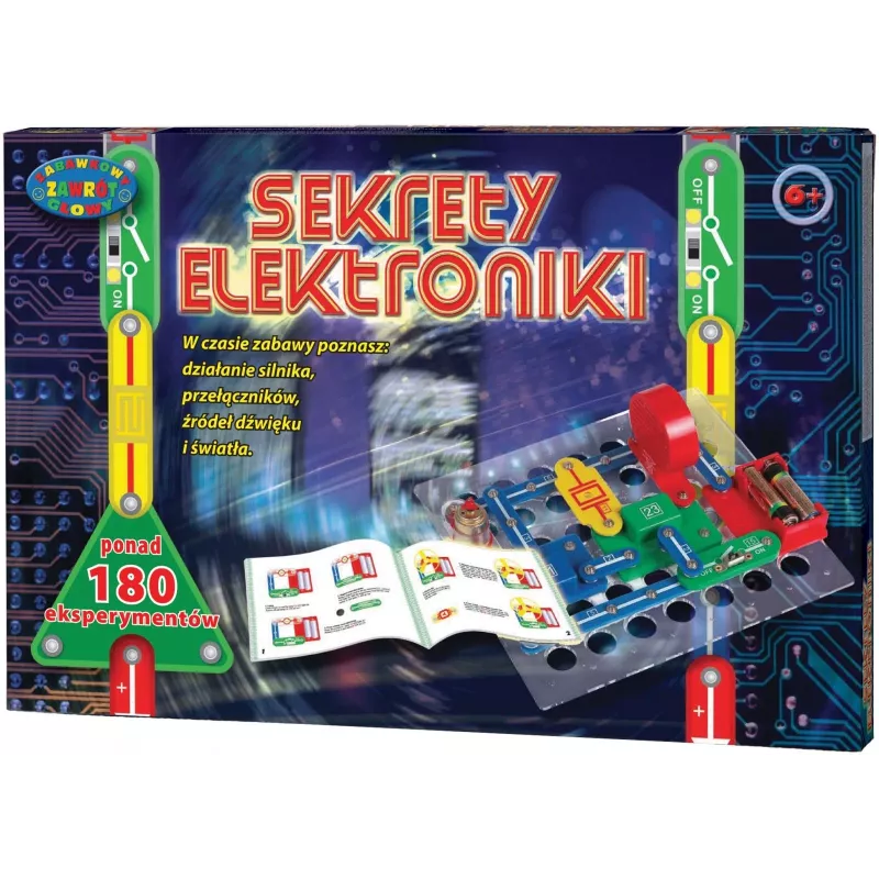 Edukacinis elektronikos rinkinys Dromader Science Kit Secrets ZD-9551 — 180 eksperimentų