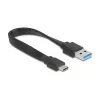 DELOCK USB 3.2 Gen 1 (3.1 Gen 1) 4 prievadų šakotuvas su Type-A + Type-C priegloba (5000 Mbit/s) juodas/skaidrus
