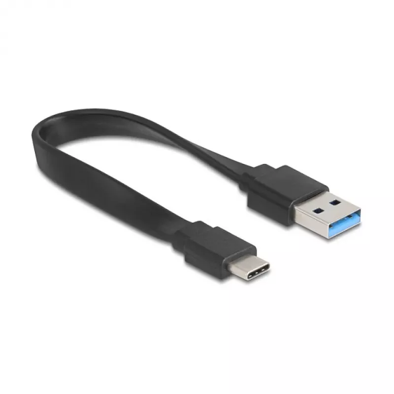 DELOCK USB 3.2 Gen 1 (3.1 Gen 1) 4 prievadų šakotuvas su Type-A + Type-C priegloba (5000 Mbit/s) juodas/skaidrus