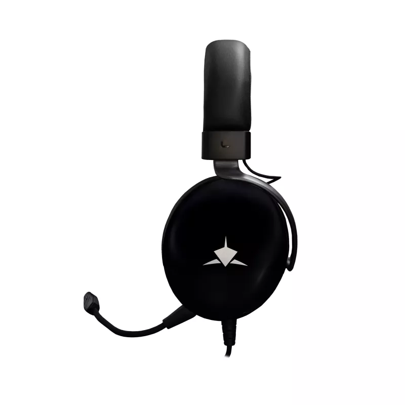 Žaidimų ausinės White Shark GH-2540 Elephant Juoda su RGB apšvietimu ir nuimamu mikrofonu