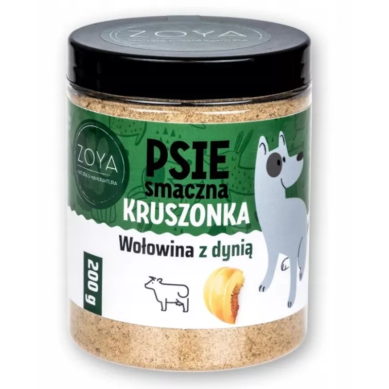 ZOYA jautienos ir moliūgų trupinių užkandis šunims - 200 g