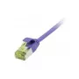 komutacinis kabelis RJ45, CAT6A 500Mhz, 0,15m, alyvinis, U/FTP, plonas apvalus d=3,8mm, TPE/LSZH(Superflex), AWG32, su Cat.7 neapdorotu kabeliu, Synergy 21 (S217390V3)
