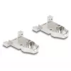 Kabelio įvorė DELOCK D-Sub korpusas 9 kontaktų kištukui/lizdui su įtempimo sumažinimu, sidabrinė, plastikinis, 31.6×46.2×15.6 mm
