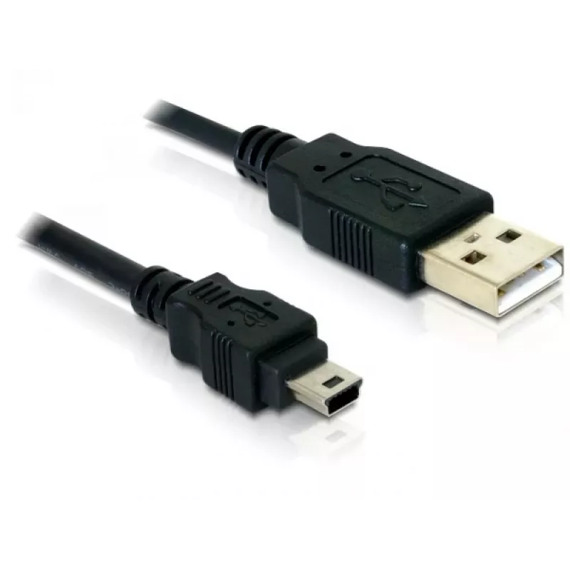 USB laidas DeLOCK 82252 USB 2.0 1,5 m USB A Mini-USB B juodas