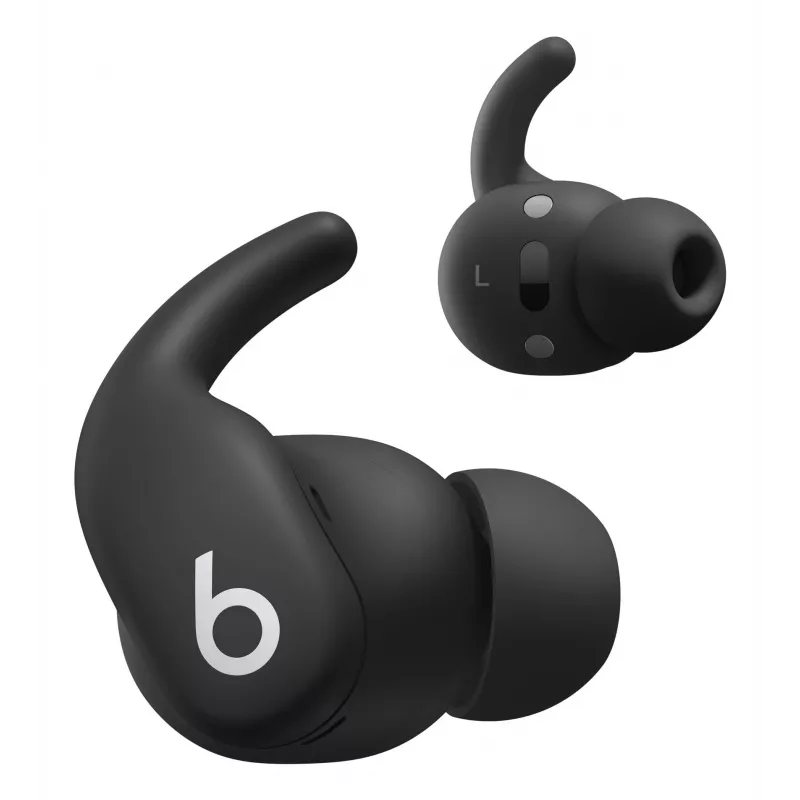 Belaidės į ausis įdedamos ausinės Apple Powerbeats Fit — H1 lustas, IPX4 atsparumas vandeniui, aktyvus triukšmo slopinimas, Dolby Atmos, USB‑C įkrovimo dėklas, 30 val. atkūrimo