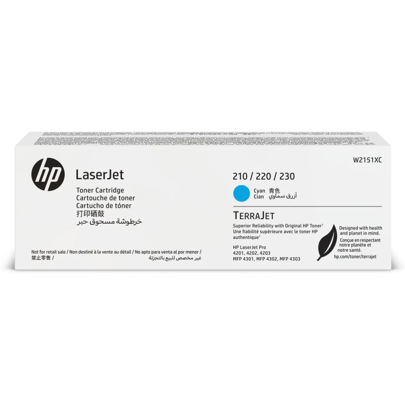 HP W2151XC Žydra Originali sutartinė LaserJet spausdintuvo tono kasetė