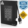 Apricorn SSD išorinis 2,5 inch 1TB Aegis Padlock Fortress USB 3.0 256-bit AES-XTS, FIPS 140-2 Lvl2, 4 vart. (A25-3PL256-S1000F)