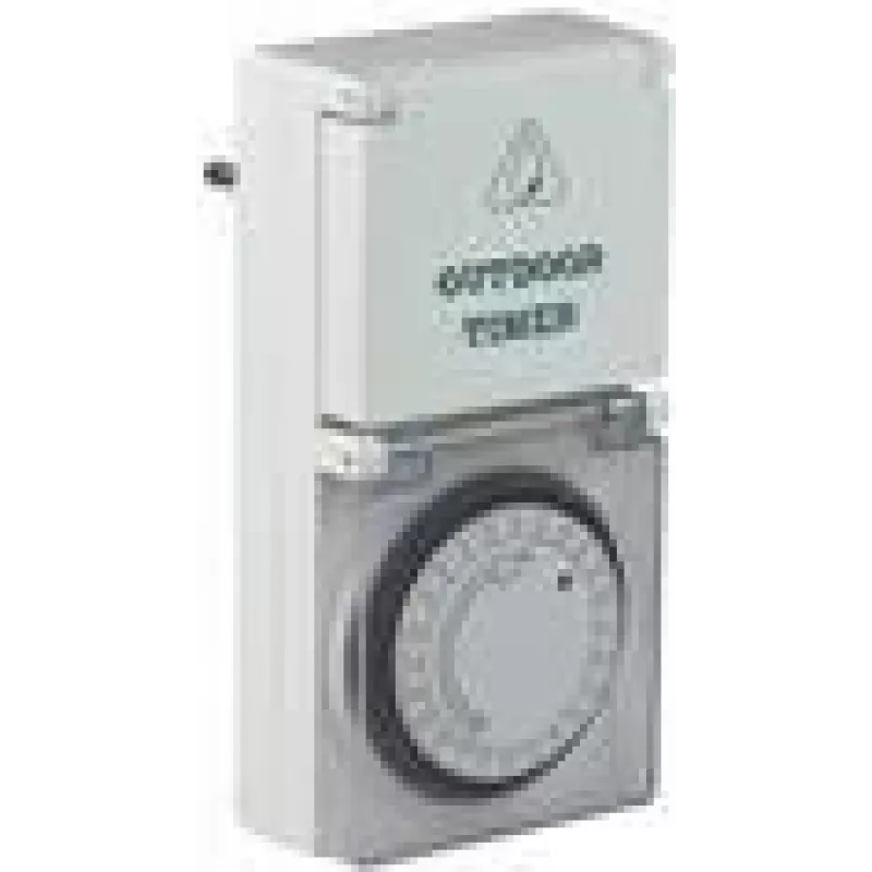 Analoginis laikmačio jungiklis AS Schwabe 24031 — 3500W, IP44, atsparus oro sąlygoms, mechaninis laikmatis