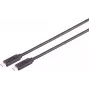 USB laidas S/CONN 13-63025 USB4 Gen 3x2 1 m USB C juodas