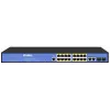 Tinklo komutatorius ERNITEC ELECTRA-M16-1GB-285W — 16 prievadų Layer 2+ su 2 x Gigabit RJ45, 285 W galia