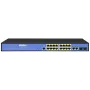 Tinklo komutatorius ERNITEC ELECTRA-M16-1GB-285W — 16 prievadų Layer 2+ su 2 x Gigabit RJ45, 285 W galia
