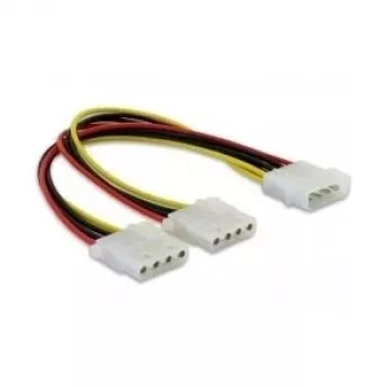 Delock - maitinimo skirstytuvas - vidinis maitinimo šaltinis, 4 kontaktų (kištukas) į vidinį maitinimo šaltinį, 4 kontaktų (lizdas) - 11 cm (82100)