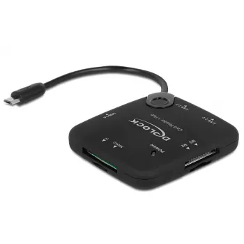 Delock 65529 kortelių skaitytuvas USB 2.0 Juoda