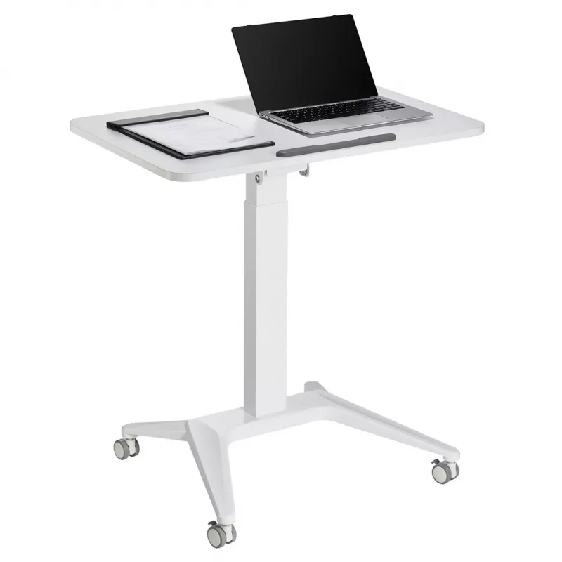 Mobilus nešiojamojo kompiuterio staliukas MACLEAN MC-453W su pneumatiniu aukščio reguliavimu, maks. aukštis 109 cm