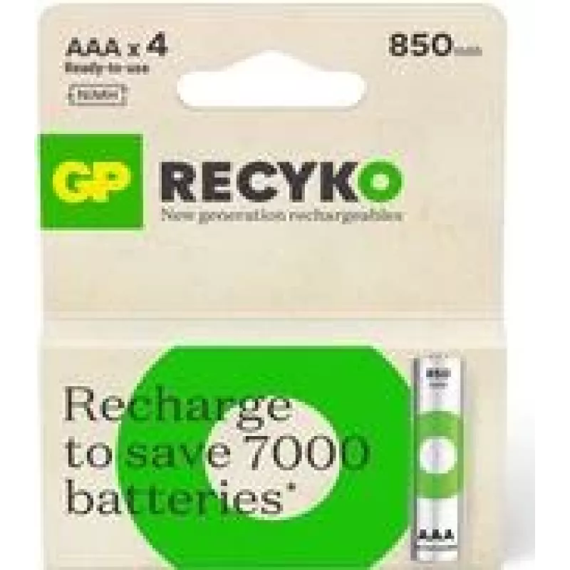 Įkraunama baterija GP ReCyko Micro AAA 850 mAh 1,2 V