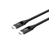 USB-C laidas Unitek C14100ABK01-2M — 2 m, 100W galios tiekimas, 40 Gbps duomenų
