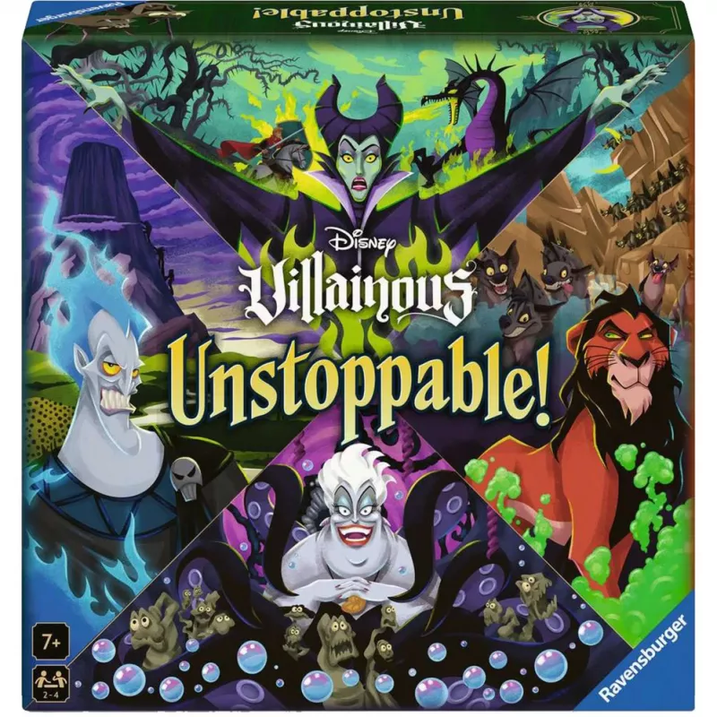Stalo žaidimas Ravensburger Disney Villainous Unstoppable! Strateginis, nuo 7 metų