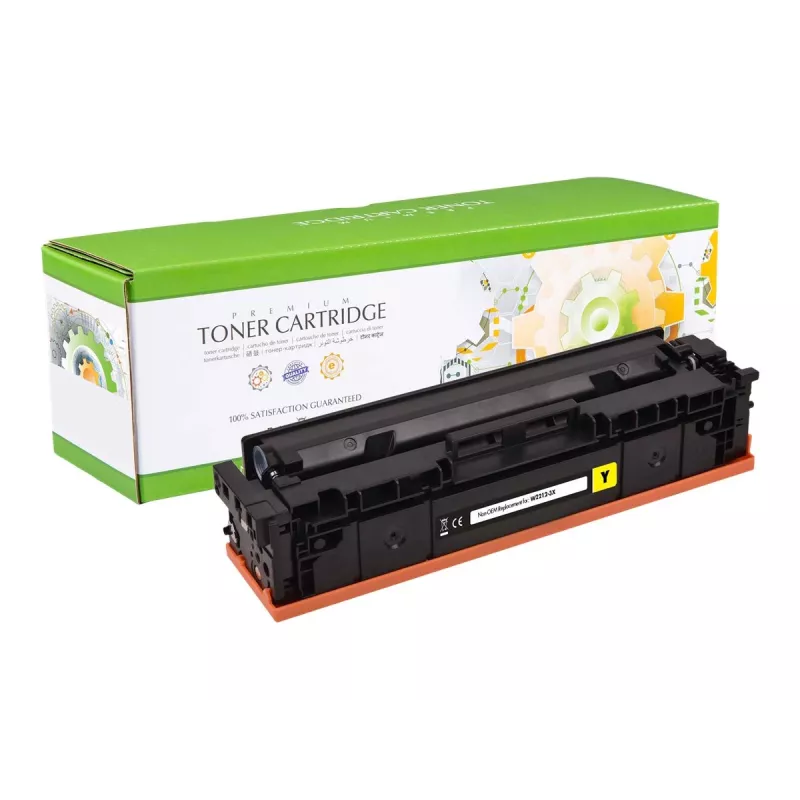 STATIC Dažų kasetė, suderinama su HP W2212X, geltona, didelės talpos, suderinama, 2 450 puslapių