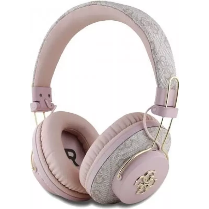 GUESS belaidė Bluetooth ausinė 4G Metal Logo Pink, GUBHS72P4FC4MP, universali (GUBHS72P4FC4MP)