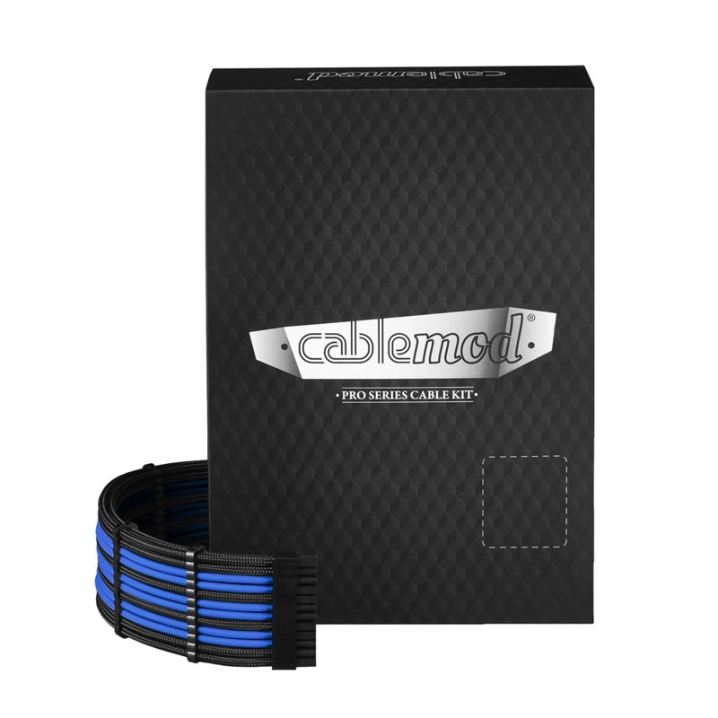 CableMod RT-Series PRO ModMesh 12VHPWR Dual kabelis Kit for ASUS/Seasonic - juoda/mėlyna
