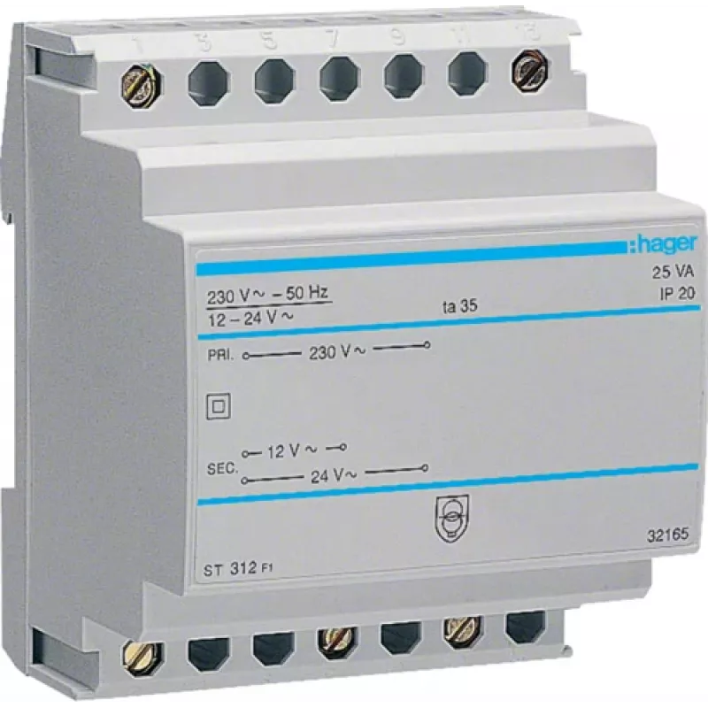 Elektros spintos priedas Hager ST312 — kintamos srovės įvestis 230 V