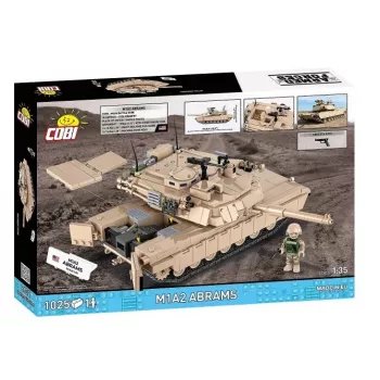 Konstruktorius iš kaladėlių Cobi M1A2 Abrams 1025 dalys modelis CO BI-2632