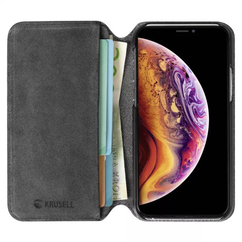 Krusell Broby dėklas iPhone 11 Pro Max 16,5 cm juodas