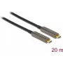 USB laidas DeLOCK 84122 20m USB 3.2 Gen 1 USB C Juodas