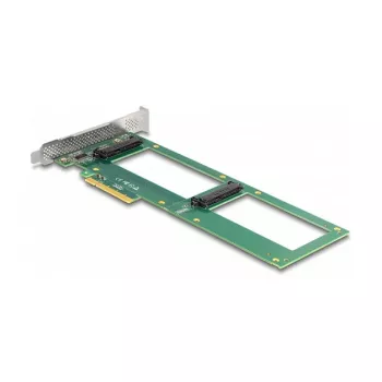 DeLOCK PCI Express 4.0 x8 kortelė su 2 vidiniais U.2 NVMe SFF-8639, skirta bifurkacijai