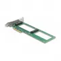 DeLOCK PCI Express 4.0 x8 kortelė su 2 vidiniais U.2 NVMe SFF-8639, skirta bifurkacijai