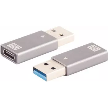 Kabelių jungčių adapteris ShiverPeaks BS14-05033 USB A į USB C pilkas