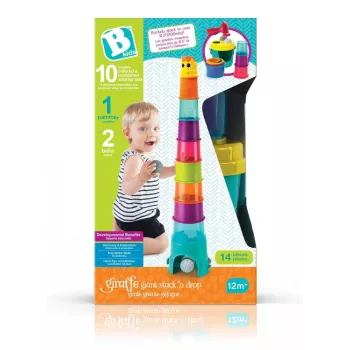 Daugiafunkcis Giraffe Tower XL, B-kids, modelis 1164702NN, aukštis 120 cm, žaidimų ir veiklos bokštas