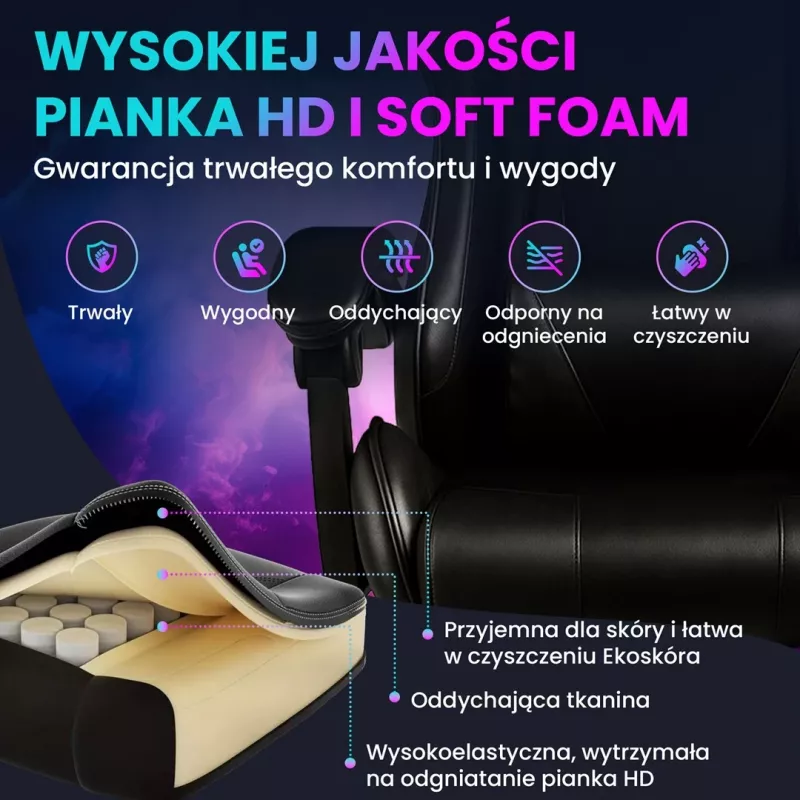 Extralink Gaming | Žaidimų kėdė | biuro, sukiojama, kaušo formos, juoda, G-524